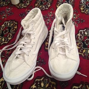 Vans White Hi Tops